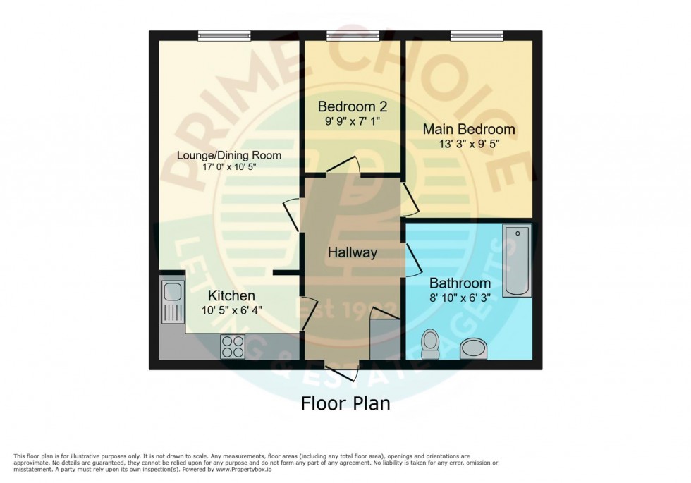 Floorplan for Oaktree Court, George Street, Kettering