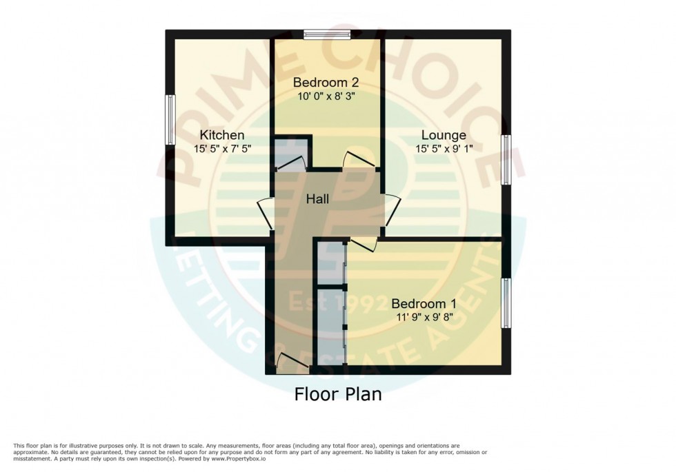 Floorplan for Lime Tree Mews, The Grove, Kettering