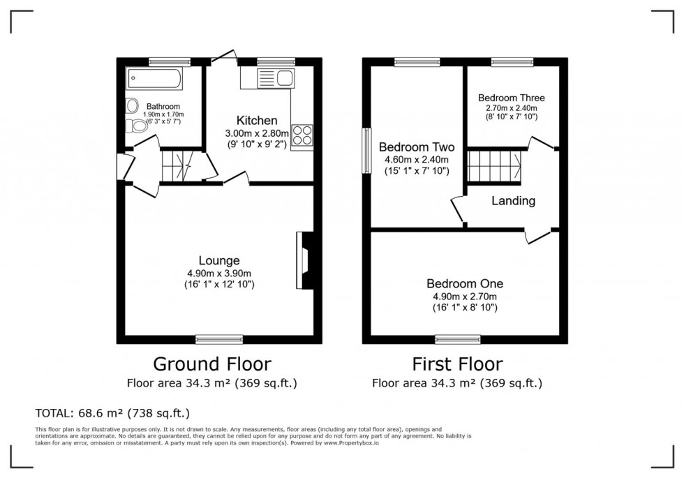 Floorplan for St. Francis Close, Kettering